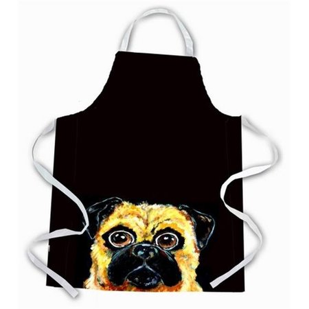 CAROLINES TREASURES Carolines Treasures MW1254APRON Pug it Out Apron MW1254APRON